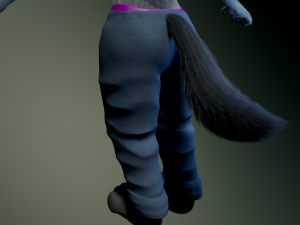 helene anthro wolf Modelo 3D