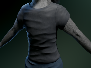 helene anthro wolf Modelo 3D