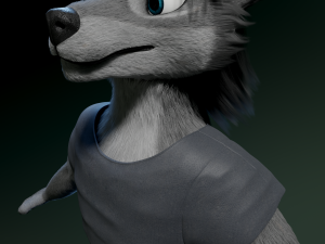 helene anthro wolf Modelo 3D