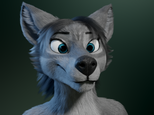 helene anthro wolf Modelo 3D