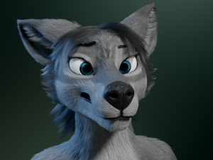 helene anthro wolf Modelo 3D