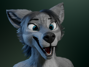 helene anthro wolf Modelo 3D