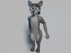 helene anthro wolf Modelo 3D