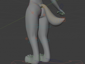 helene anthro wolf Modelo 3D