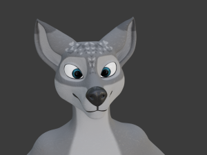 helene anthro wolf Modelo 3D