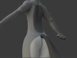 helene anthro wolf Modelo 3D
