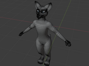 helene anthro wolf Modelo 3D