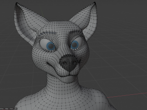 helene anthro wolf Modelo 3D