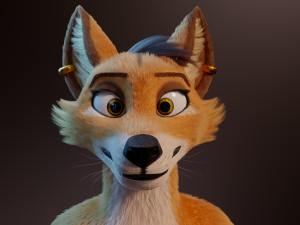 zoe anthro fox 3D 模型