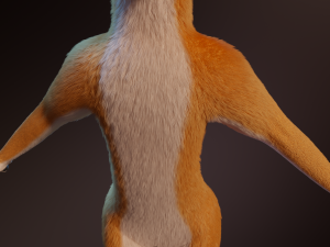 zoe anthro fox 3D 模型