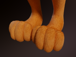 zoe anthro fox 3D 模型