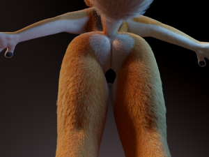 zoe anthro fox 3D 模型