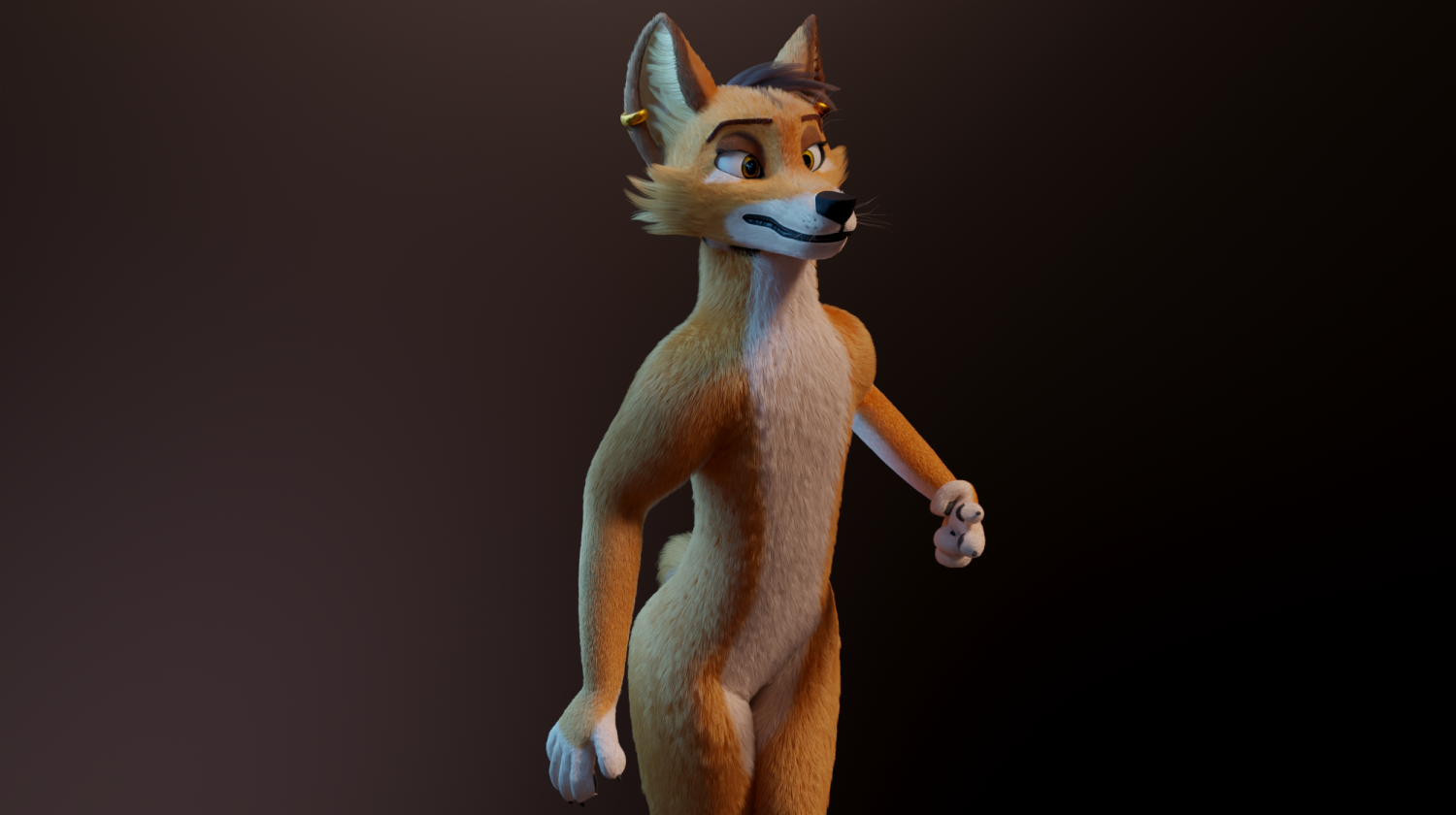 Fox 3d model
