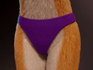 zoe anthro fox 3D 模型