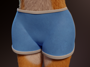 zoe anthro fox 3D 模型
