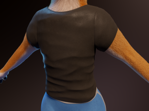 zoe anthro fox 3D 模型