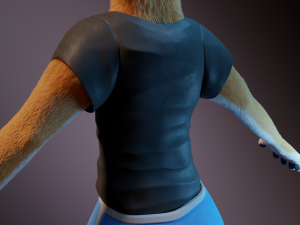 zoe anthro fox 3D 模型