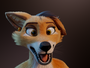 zoe anthro fox 3D 模型