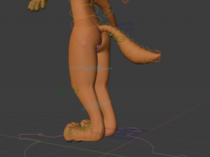 zoe anthro fox 3D 模型