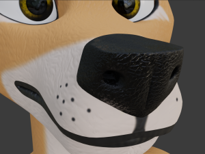 zoe anthro fox 3D 模型