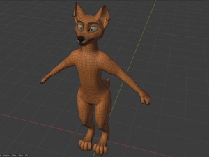 zoe anthro fox 3D 模型