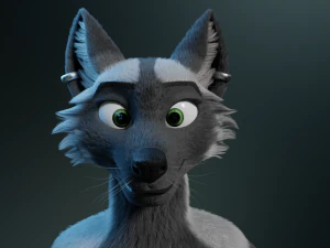 chloe anthro fox 3D Model