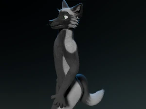 chloe anthro fox 3D Model
