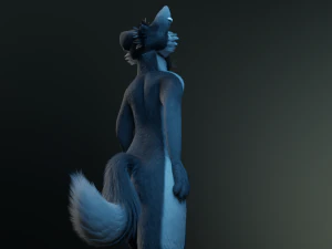 chloe anthro fox 3D Model