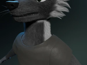 chloe anthro fox 3D Model