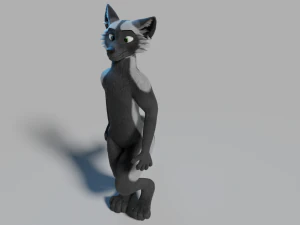 chloe anthro fox 3D Model