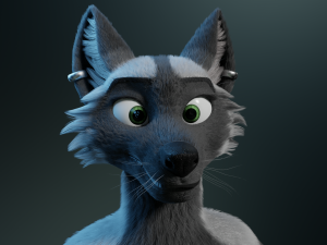 chloe anthro fox Modelo 3D