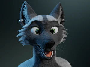 chloe anthro fox 3D Model