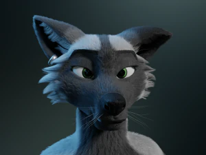 chloe anthro fox 3D Model