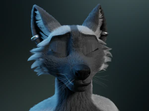 chloe anthro fox 3D Model