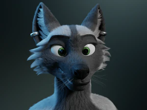 chloe anthro fox 3D Model