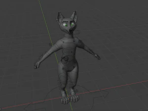 chloe anthro fox 3D Model