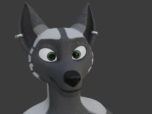 chloe anthro fox 3D Model