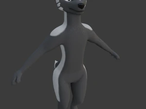 chloe anthro fox 3D Model