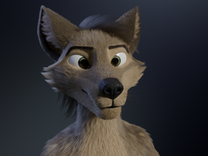 kadu anthro wolf 3D Model