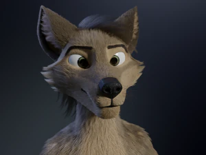kadu anthro wolf 3D Model