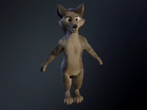 kadu anthro wolf 3D Model