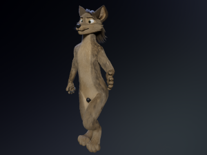 kadu anthro wolf 3D Model