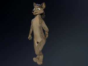kadu anthro wolf 3D Model