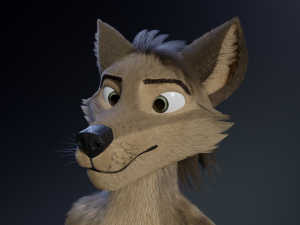 kadu anthro wolf 3D Model