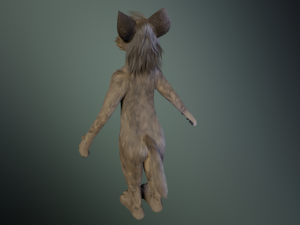 kadu anthro wolf 3D Model