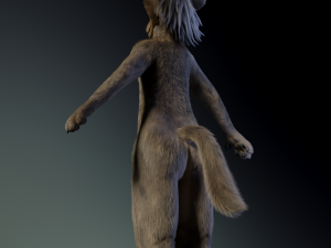 kadu anthro wolf 3D Model