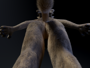 kadu anthro wolf 3D Model