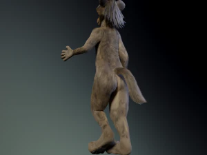 kadu anthro wolf 3D Model