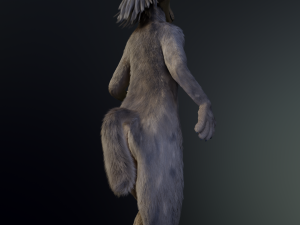 kadu anthro wolf 3D Model
