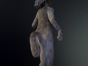 kadu anthro wolf 3D Model